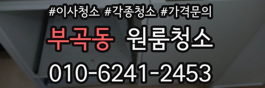 부곡동 이사청소