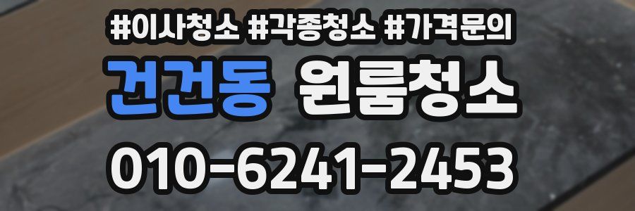 건건동 이사청소