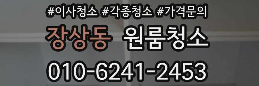 장상동 이사청소