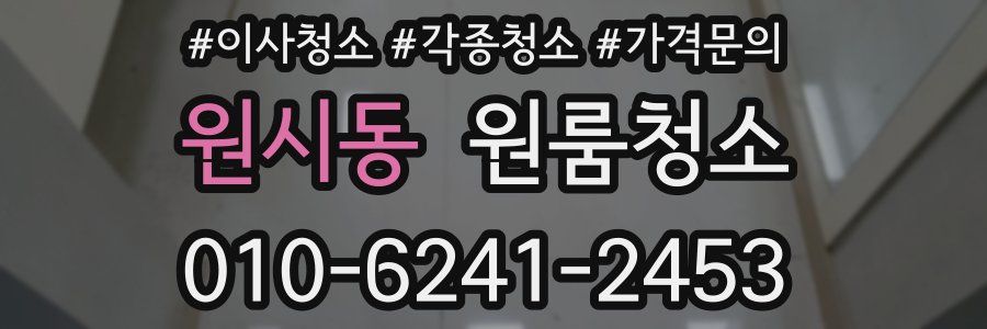 원시동 이사청소