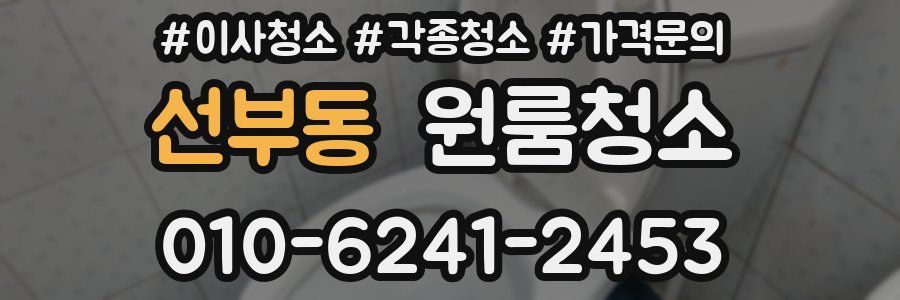 선부동 이사청소