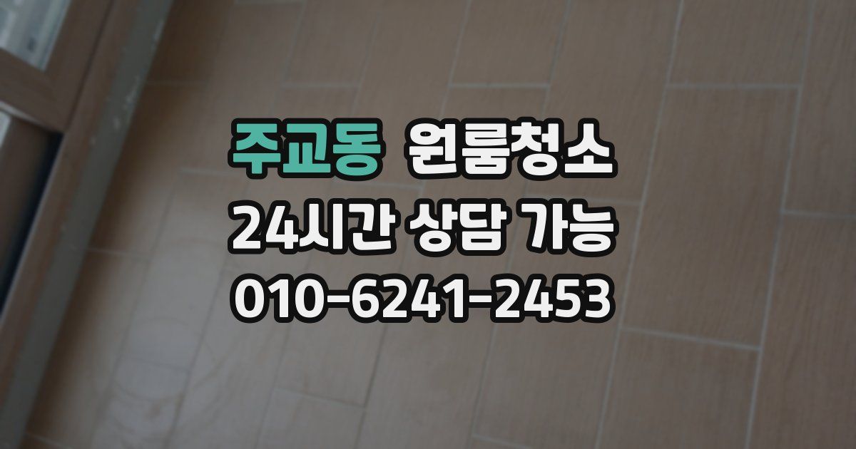 주교동 입주청소