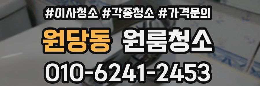 원당동 이사청소