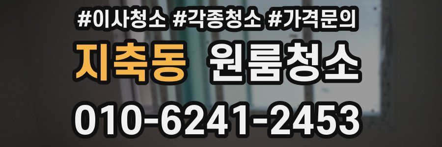 지축동 이사청소