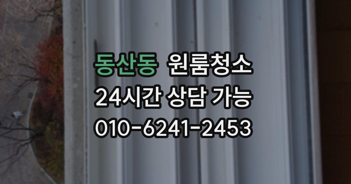동산동 입주청소