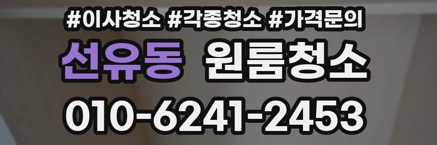 선유동 이사청소