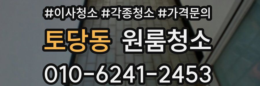 토당동 이사청소