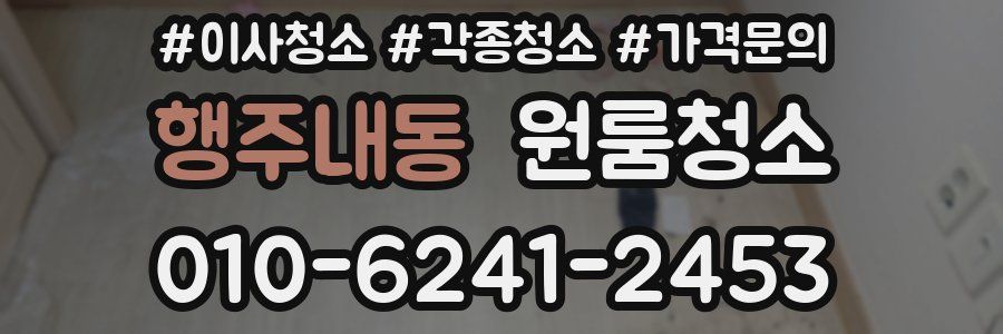 행주내동 이사청소