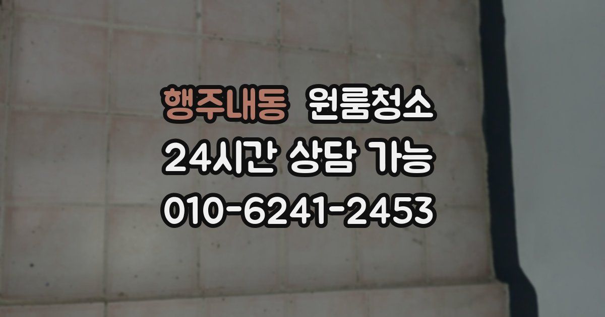 행주내동 입주청소