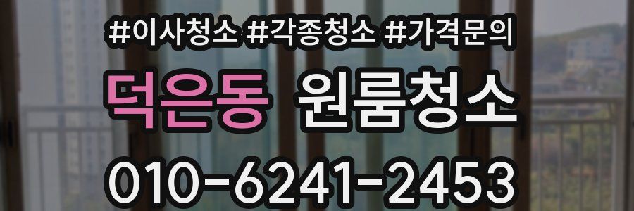 덕은동 이사청소