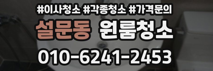 설문동 이사청소
