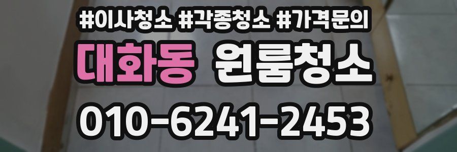 대화동 이사청소