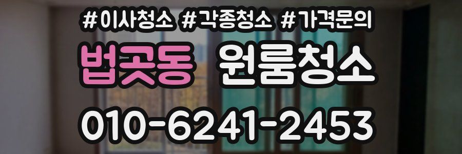 법곳동 이사청소