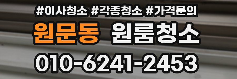 원문동 이사청소