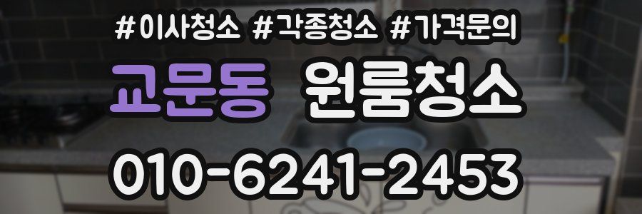 교문동 이사청소