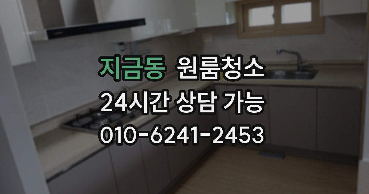 지금동 입주청소