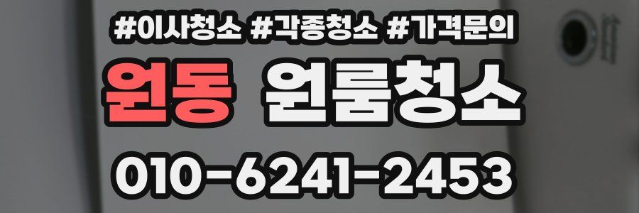 원동 이사청소