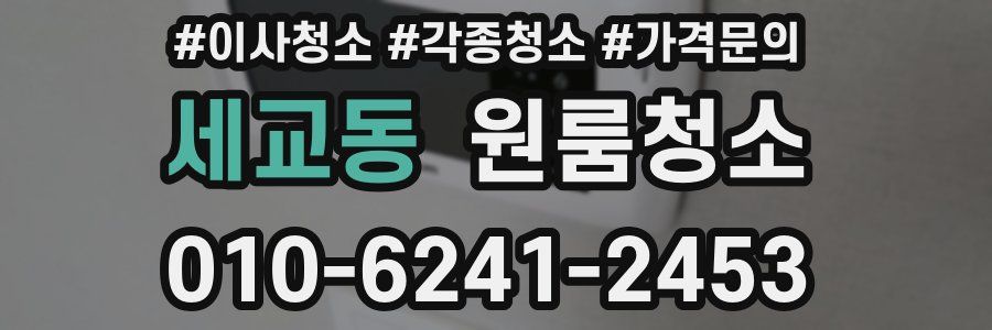 세교동 이사청소