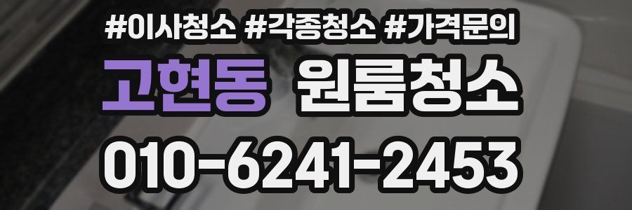 고현동 이사청소