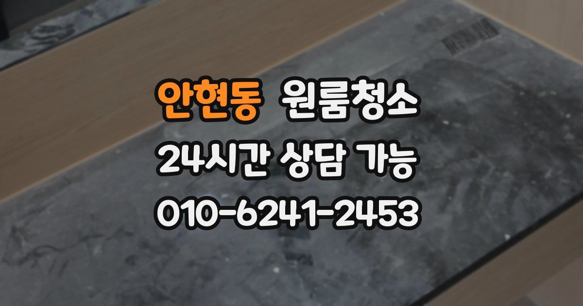 안현동 입주청소