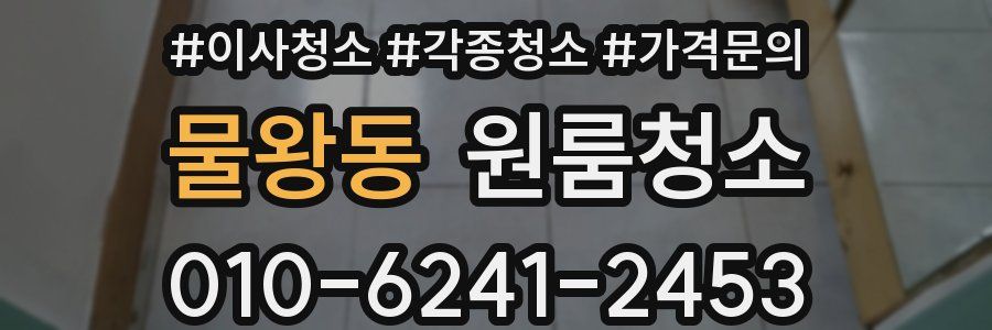 물왕동 이사청소