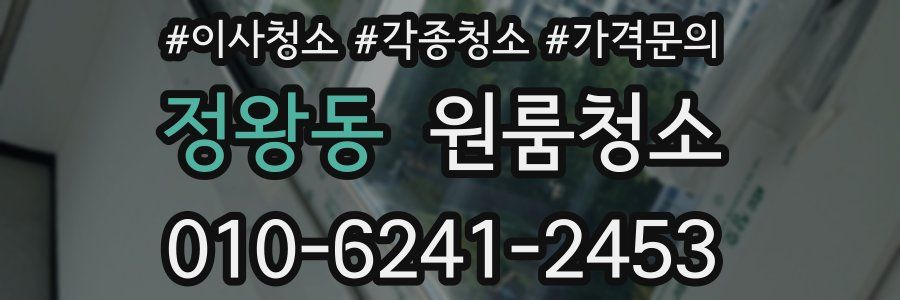 정왕동 이사청소