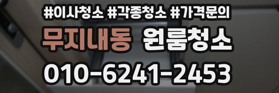 무지내동 이사청소