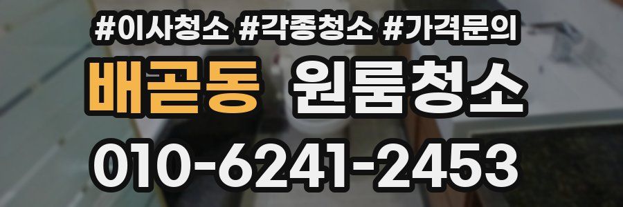 배곧동 이사청소