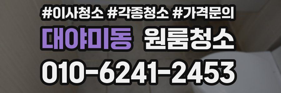 대야미동 이사청소