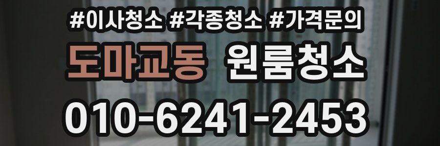 도마교동 이사청소