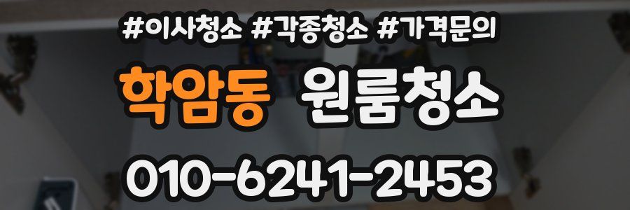 학암동 이사청소