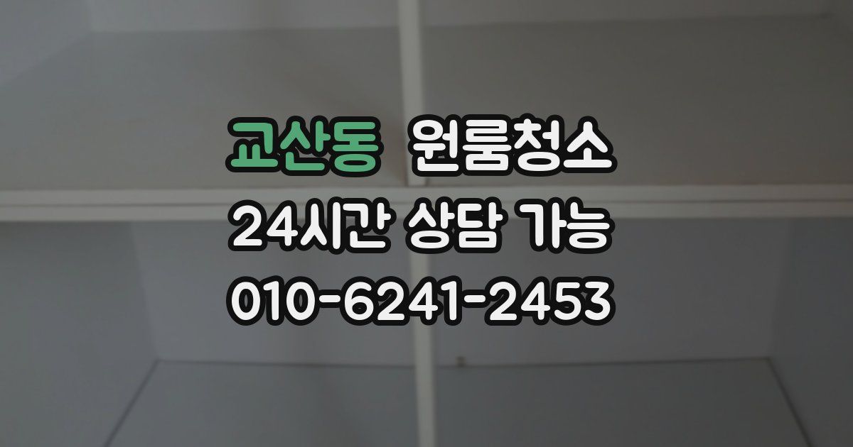 교산동 입주청소