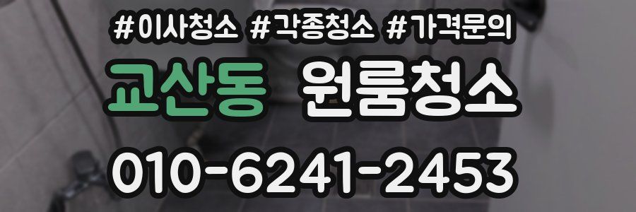 교산동 이사청소