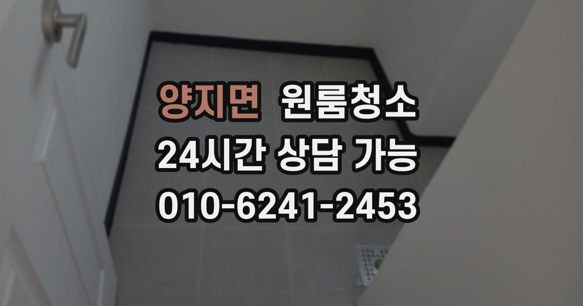 양지면 입주청소