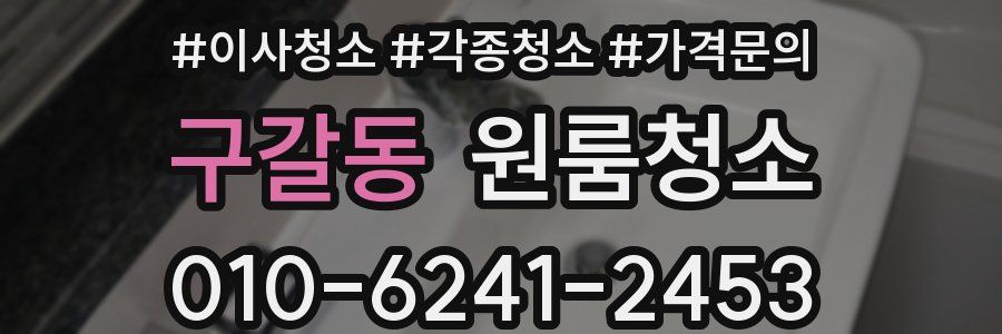 구갈동 이사청소