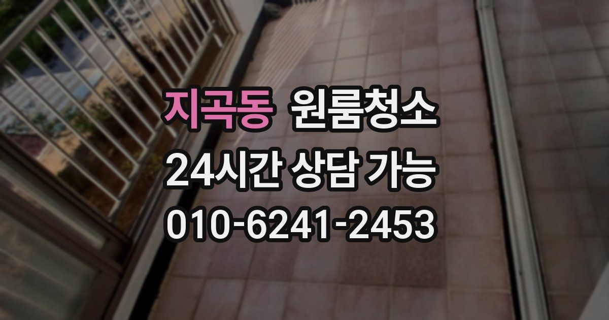 지곡동 입주청소