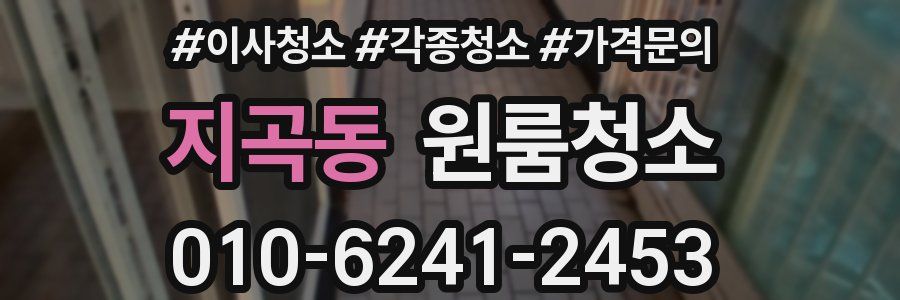 지곡동 이사청소