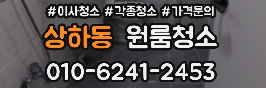 상하동 이사청소