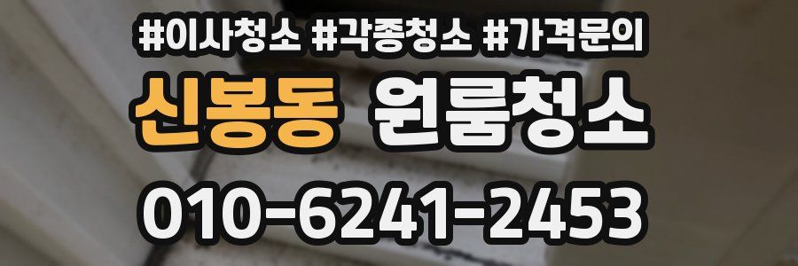 신봉동 이사청소