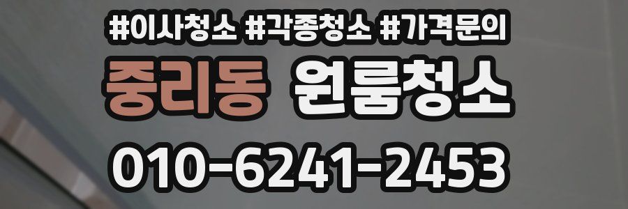 중리동 이사청소