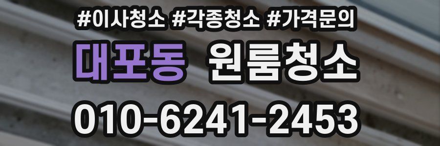 대포동 이사청소