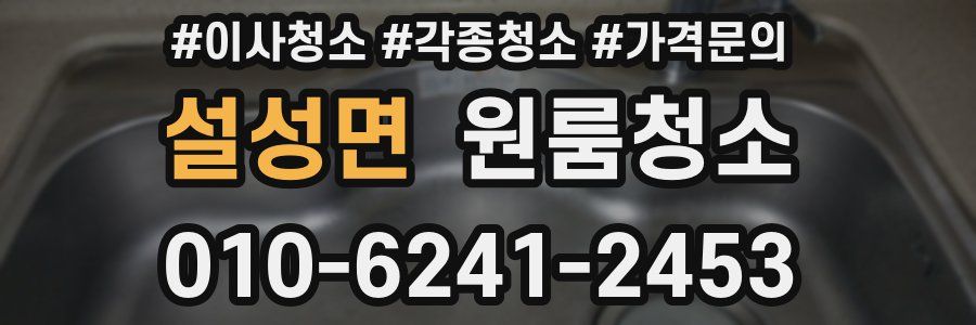 설성면 이사청소