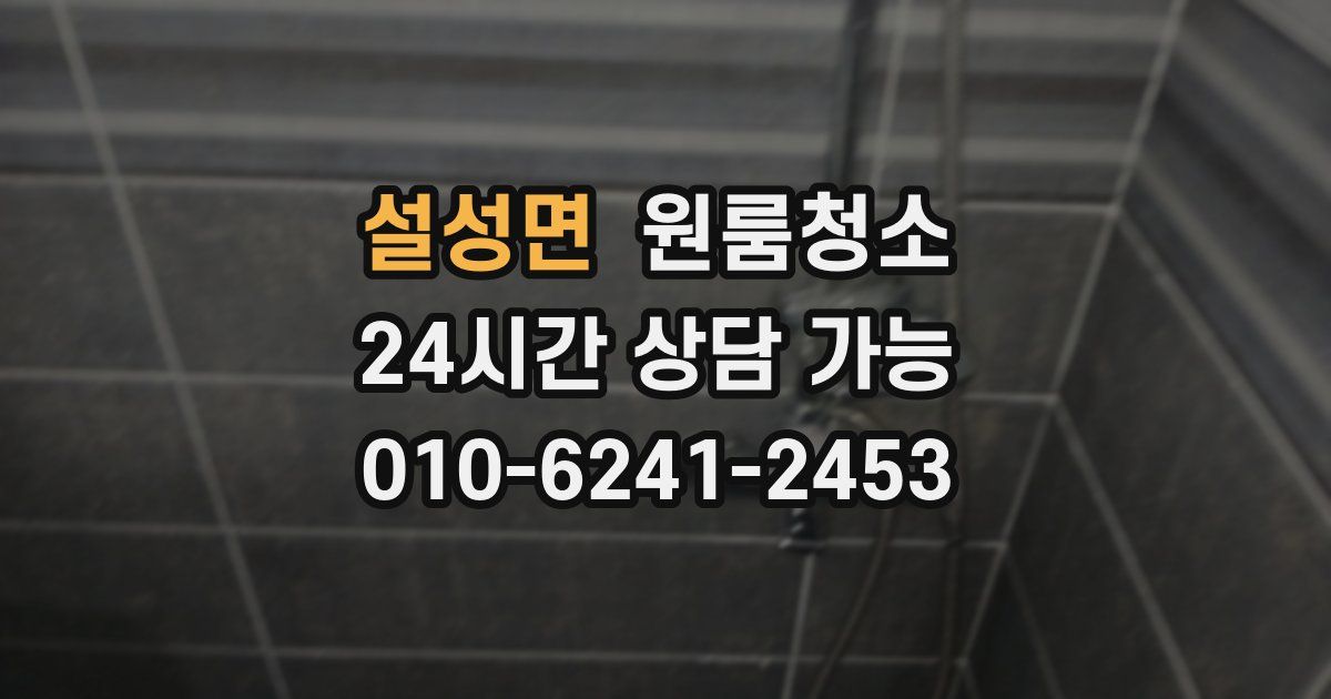 설성면 입주청소