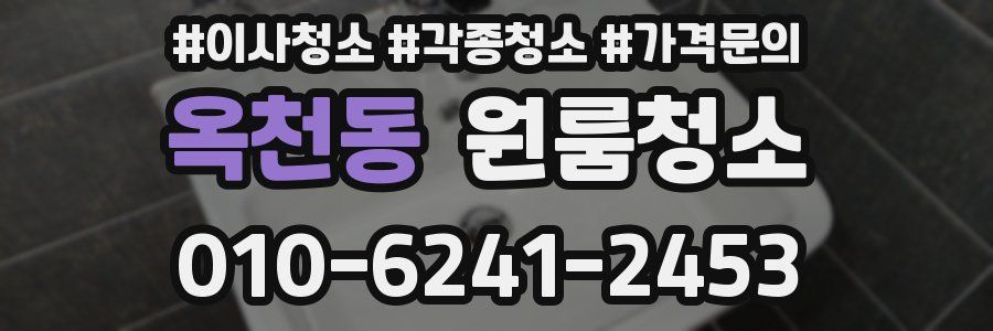 옥천동 이사청소