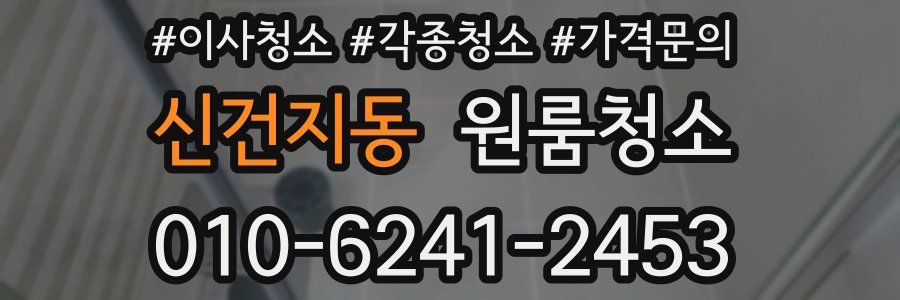 신건지동 이사청소