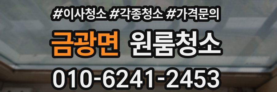 금광면 이사청소