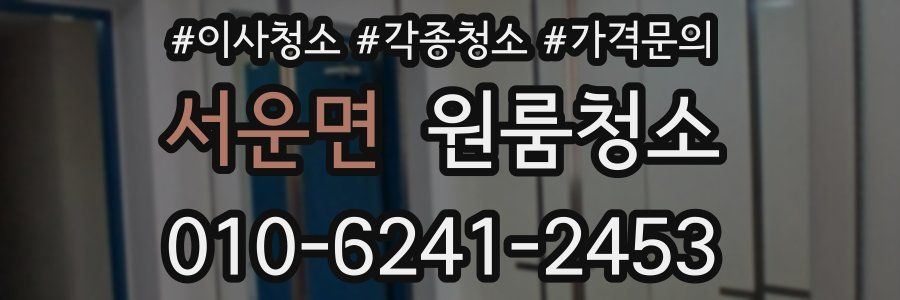 서운면 이사청소