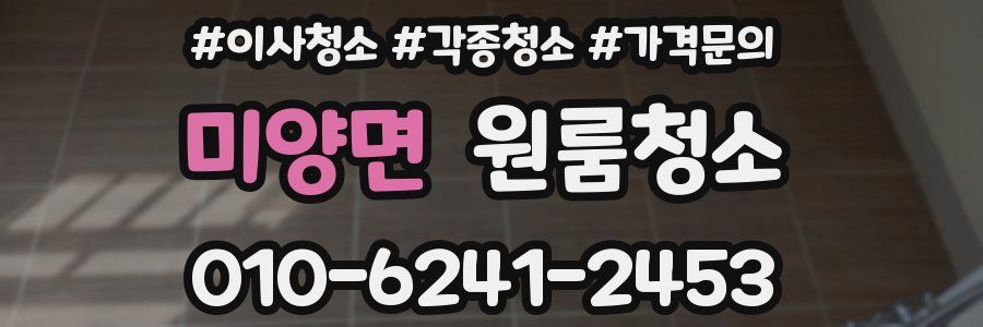 미양면 이사청소