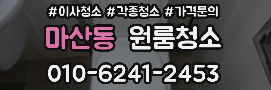 마산동 이사청소