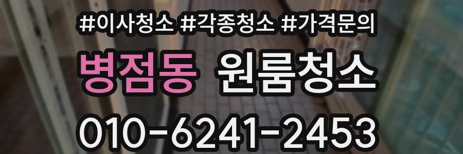 병점동 이사청소